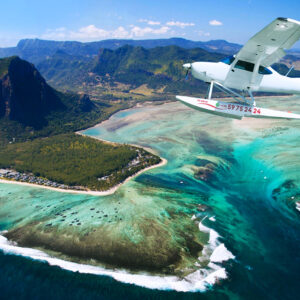 hidroplán víz alatti vízesés Mauritius